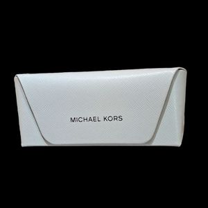 MICHAEL KORS Sunglasses Optical Eyeglasses Hard ORIGINAL White Leather Case